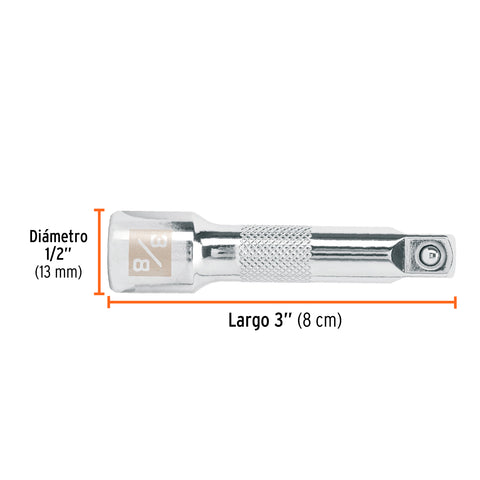 Extensión de 3' para matraca, cuadro 3/8', Truper | E-5260 | 13663