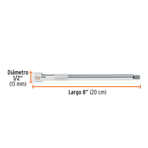 Extensión de 8' para matraca, cuadro 3/8', Truper | E-5261 | 13665