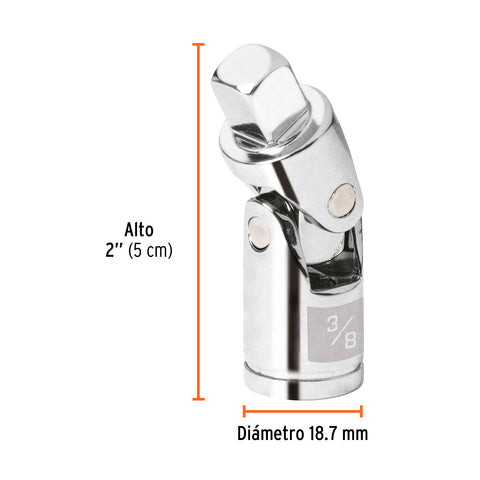 Nudo universal para dados con cuadro de 3/8', Truper | N-5270 | 13669