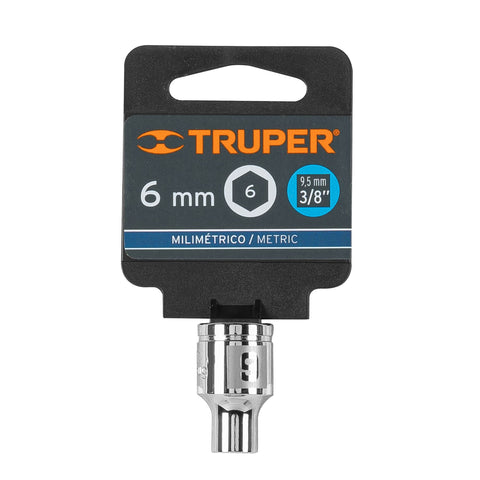 Dado de 6 mm, 6 puntas, cuadro 3/8', Truper | D-3806-HM | 13670