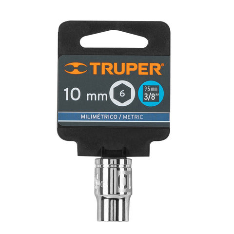 Dado de 10 mm, 6 puntas, cuadro 3/8', Truper | D-3810-HM | 13674