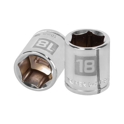 Dado de 18 mm, 6 puntas, cuadro 3/8', Truper | D-3818-HM | 13682