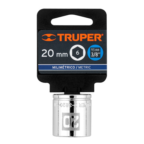 Dado de 20 mm, 6 puntas, cuadro 3/8', Truper | D-3820-HM | 13684