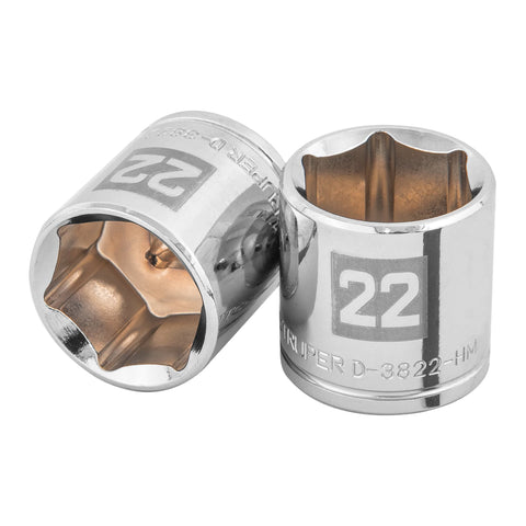 Dado de 22 mm, 6 puntas, cuadro 3/8', Truper | D-3822-HM | 13686