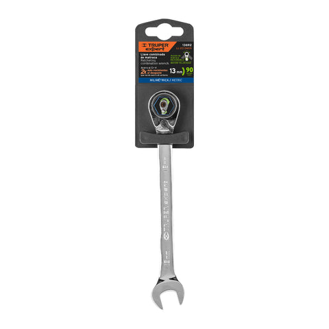 Llave combinada matraca reversible 13mmx178 mm largo, Expert | LL-2013MXR | 13692