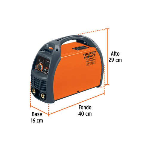 Soldadora inversora 160A, Bi-voltaje 127/220V, TRUPER | SOIN-120/160 | 13695