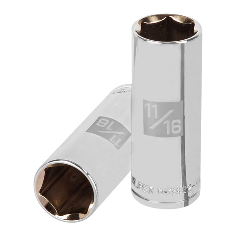 Dado largo de 11/16', 6 puntas, cuadro 3/8', Truper | D-3822-HL | 13717