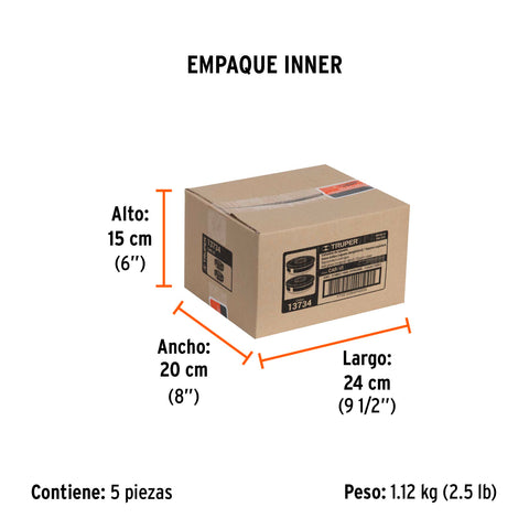 Bolsa con 2 cartuchos de repuesto, gases ácidos, Truper | CAR-VI | 13734