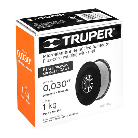 Caja c/1 kg de microalambre núcleo fundente, procesos s/gas | MICRO-1 | 13750