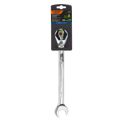 Llave combinada matraca reversible 22mmx288 mm largo, Expert | LL-2022MXR | 13760