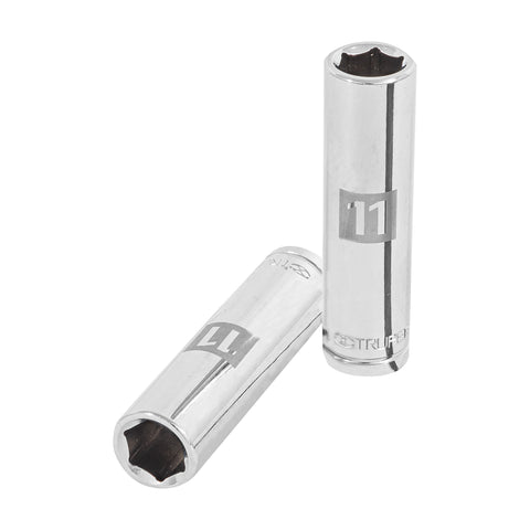 Dado largo de 11 mm, 6 puntas, cuadro 3/8', Truper | D-3811-HM-L | 13771