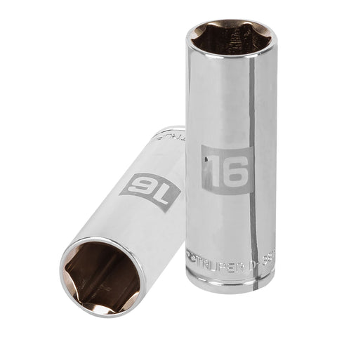 Dado largo de 16 mm, 6 puntas, cuadro 3/8', Truper | D-3816-HM-L | 13776