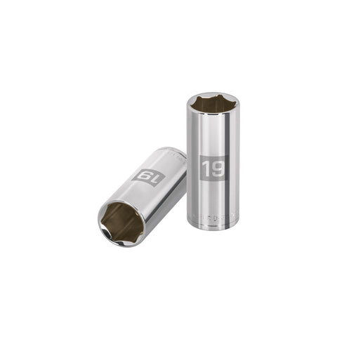Dado largo de 19 mm, 6 puntas, cuadro 3/8', Truper | D-3819-HM-L | 13779