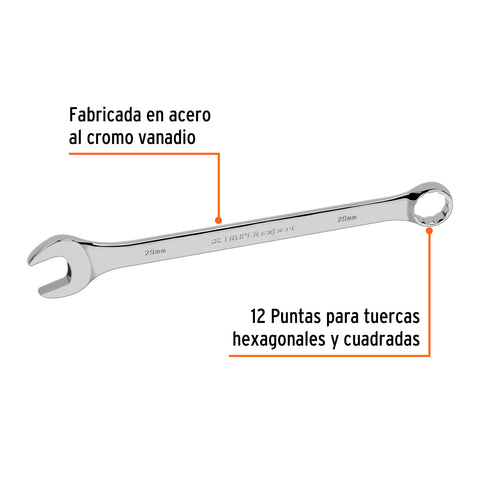 Llave combinada extralarga 29 mm x 401 mm de largo, Expert | LL-2029M | 13815