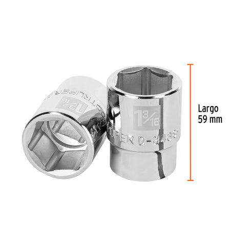 Dado de 1-3/16', 6 puntas, cuadro 3/4', Truper | D-3438-H | 13827