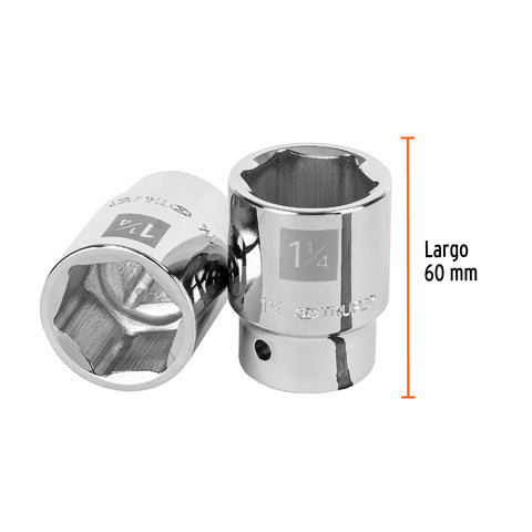 Dado de 1-1/4', 6 puntas, cuadro 3/4', Truper | D-3440-H | 13828