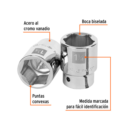 Dado de 1-1/4', 6 puntas, cuadro 3/4', Truper | D-3440-H | 13828