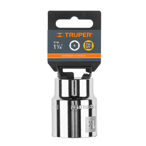Dado de 1-1/4', 6 puntas, cuadro 3/4', Truper | D-3440-H | 13828