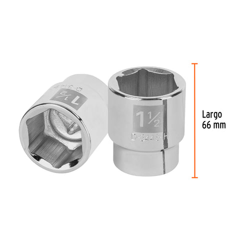 Dado de 1-1/2', 6 puntas, cuadro 3/4', Truper | D-3448-H | 13832