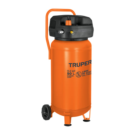 Compresor libre de aceite, 50L, 3HP, vertical, 127V, TRUPER | COMP-50S | 13847