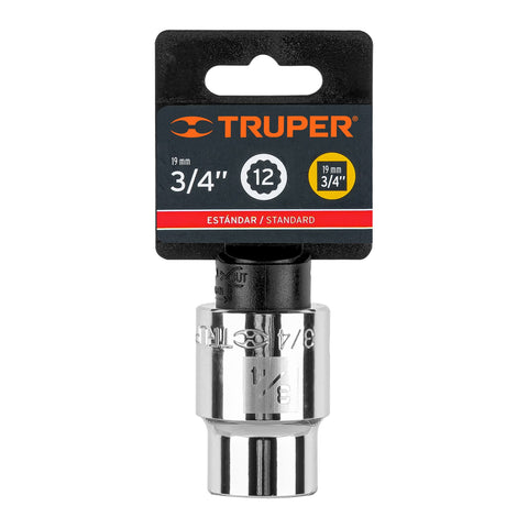 Dado de 3/4', 12 puntas, cuadro 3/4', Truper | D-3424 | 13850