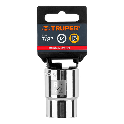 Dado de 7/8', 12 puntas, cuadro 3/4', Truper | D-3428 | 13852