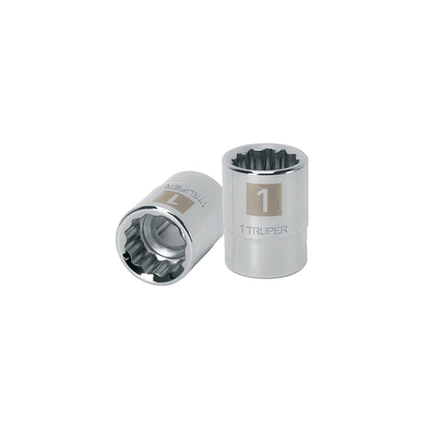 Dado de 1', 12 puntas, cuadro 3/4', Truper | D-3432 | 13854