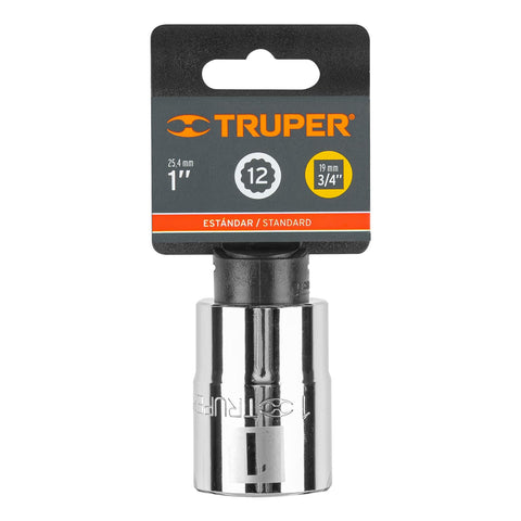 Dado de 1', 12 puntas, cuadro 3/4', Truper | D-3432 | 13854
