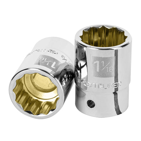 Dado de 1-1/16', 12 puntas, cuadro 3/4', Truper | D-3434 | 13855