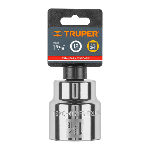 Dado de 1-9/16', 12 puntas, cuadro 3/4', Truper | D-3450 | 13863