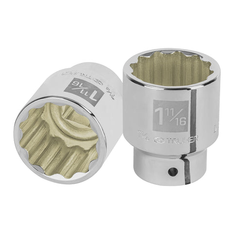 Dado de 1-11/16', 12 puntas, cuadro 3/4', Truper | D-3454 | 13865