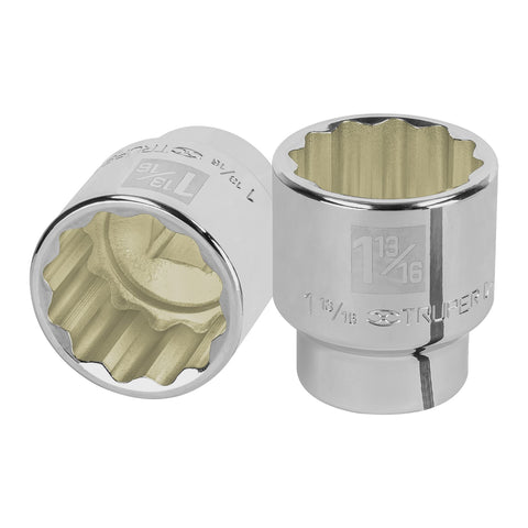 Dado de 1-13/16', 12 puntas, cuadro 3/4', Truper | D-3458 | 13867