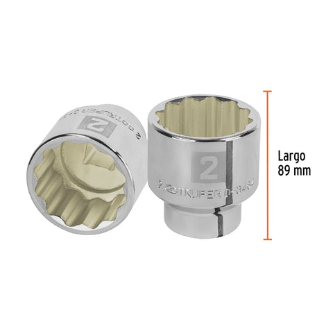 Dado de 2', 12 puntas, cuadro 3/4', Truper | D-3464 | 13869