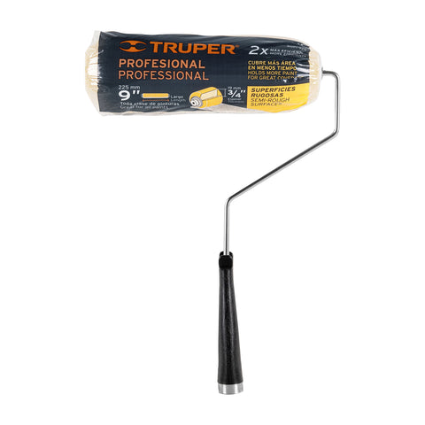 Rodillo para pintar 9' x 3/4' superficies rugosas, TRUPER | ROPI-920 | 13877