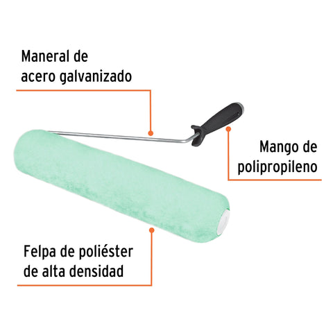 Rodillo para pintar 12 x 5/8', superficies poco rugosas | ROPI-1215 | 13881