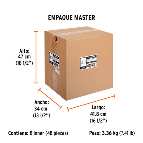 Felpa para rodillo 9'x5/8' superficies poco rugosas, TRUPER | R-ROPI-915 | 13883
