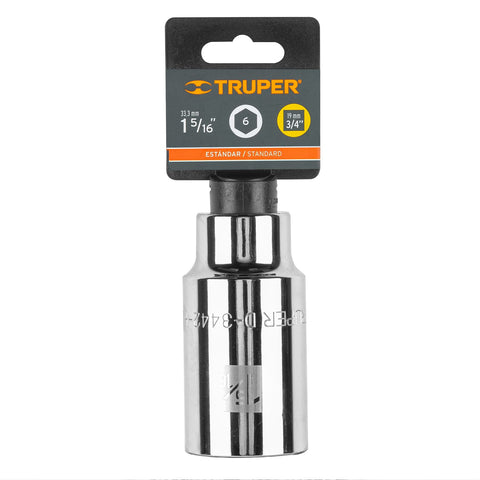 Dado largo de 1-5/16', 6 puntas, cuadro 3/4', Truper | D-3442-HL | 13888