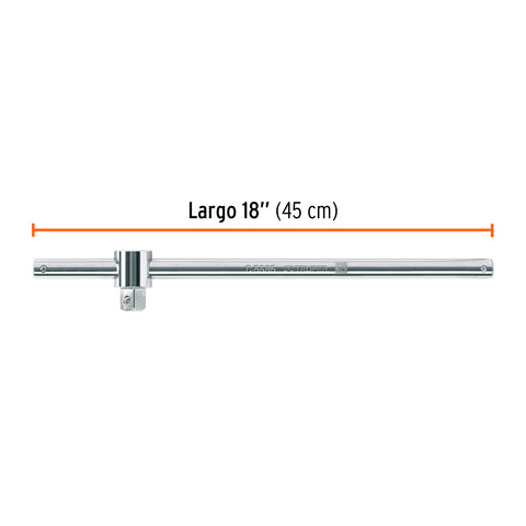 Barra corrediza para dados cuadro 3/4', Truper | C-5685 | 13912