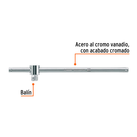 Barra corrediza para dados cuadro 3/4', Truper | C-5685 | 13912