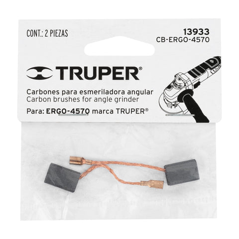 Bolsa con 2 carbones de repuesto para ERGO-4570, TRUPER | CB-ERGO-4570 | 13933