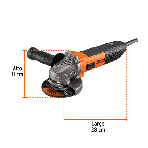 Esmeriladora angular 4-1/2', 950W, TRUPER ERGO PRO | ERGO-4590 | 13935