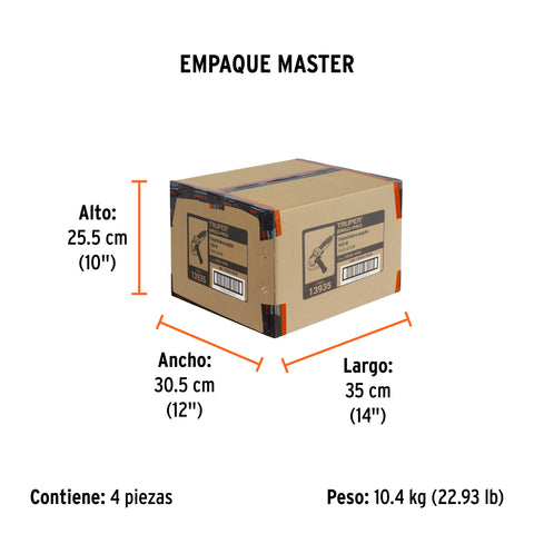 Esmeriladora angular 4-1/2', 950W, TRUPER ERGO PRO | ERGO-4590 | 13935