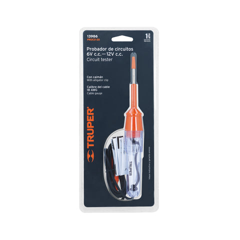 Probador de circuitos de corriente directa 20 cm, Truper | PROCO-20 | 13986