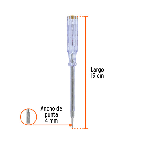 Probador de circuitos de corriente alterna 19 cm, Truper | PROCO-19 | 13989