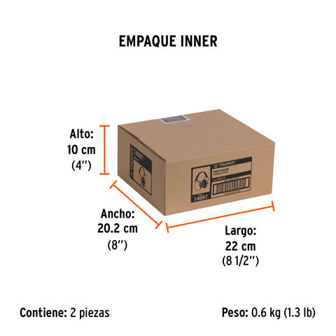 Orejera plegable, ajustable, Truper | OAJ-X | 14007