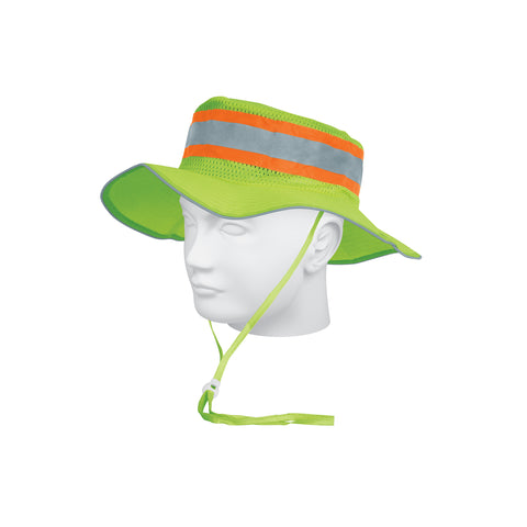 Sombrero verde alta visibilidad con reflejante, Truper | SR-600V | 14010