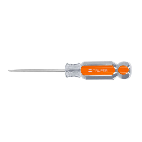 Desarmador cabinet 1/8' x 2-1/2' mango de acetato, Truper | DG-1/8X2-1/2 | 14011
