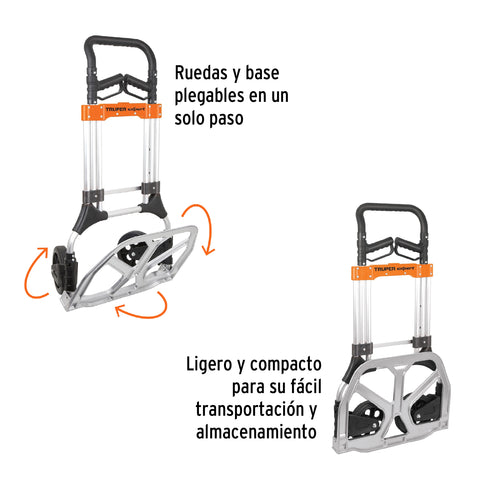 Diablo de carga, plegable, 200 kg, aluminio, Truper Expert | DIA-200AX | 14090