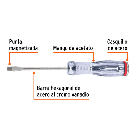 Desarmador plano de golpe 1/4' x 4', Truper Expert | GO-1/4X4P | 14158