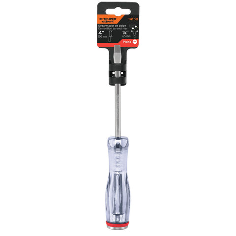 Desarmador plano de golpe 1/4' x 4', Truper Expert | GO-1/4X4P | 14158
